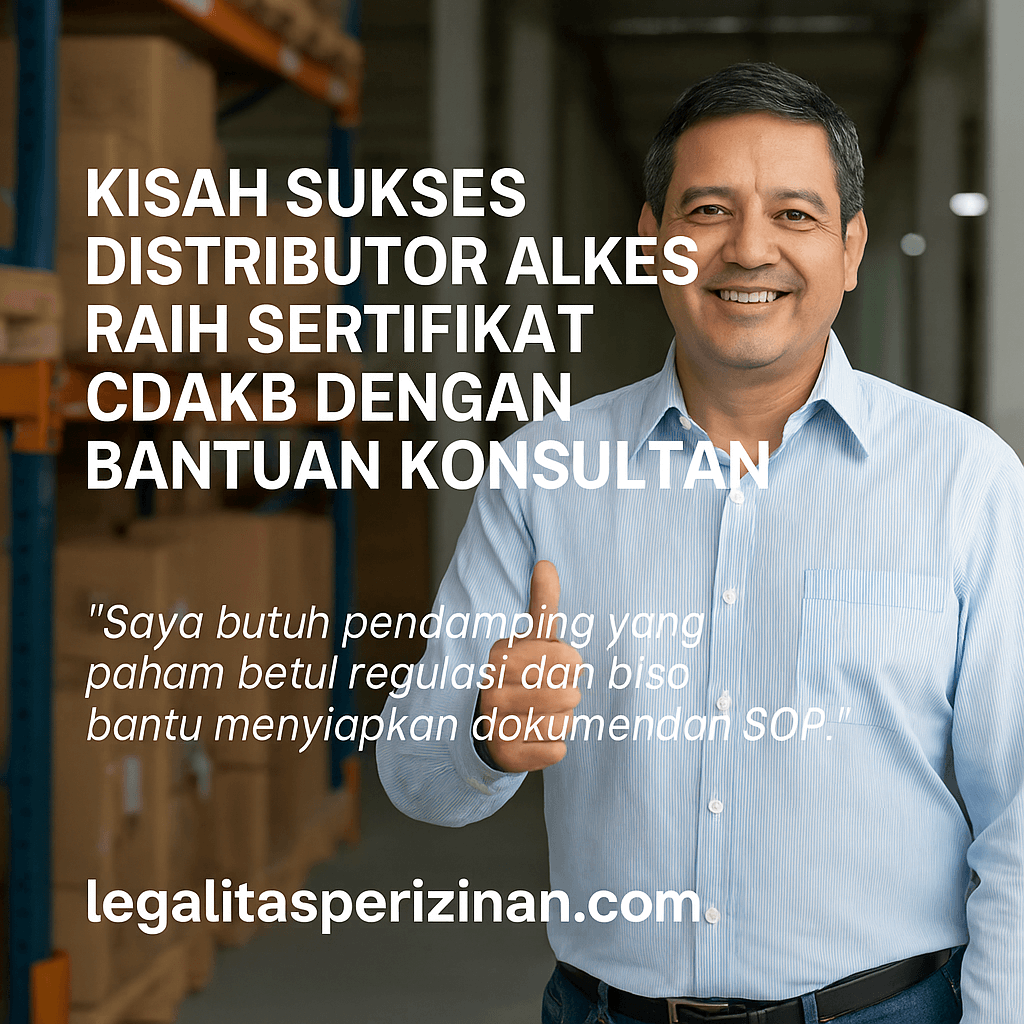 Read more about the article Dibalik Sertifikat CDAKB: Kisah Nyata Distributor Alat Kesehatan yang Bangkit dari Nol